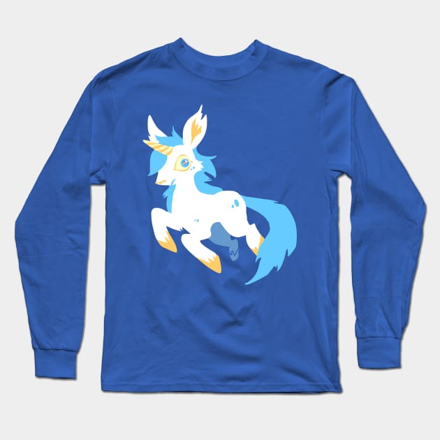 Unicorn Goat Long Sleeve T-Shirt by sky665